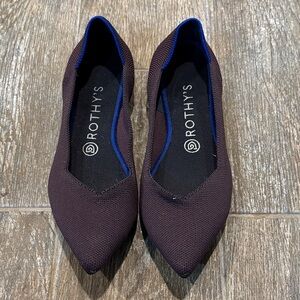 Rothy's pointed toe flats Women’s size 9